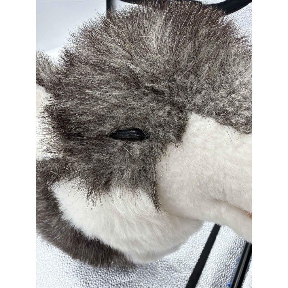 Cuddle Toys Douglas Howling Grey Wolf Plush Stuffed Animal 16" Tall Vintage 1987 - Picture 4 of 12